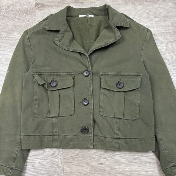 Standard James Perse Cropped Military Jacket Women's 2 / Medium - Picture 2 of 12